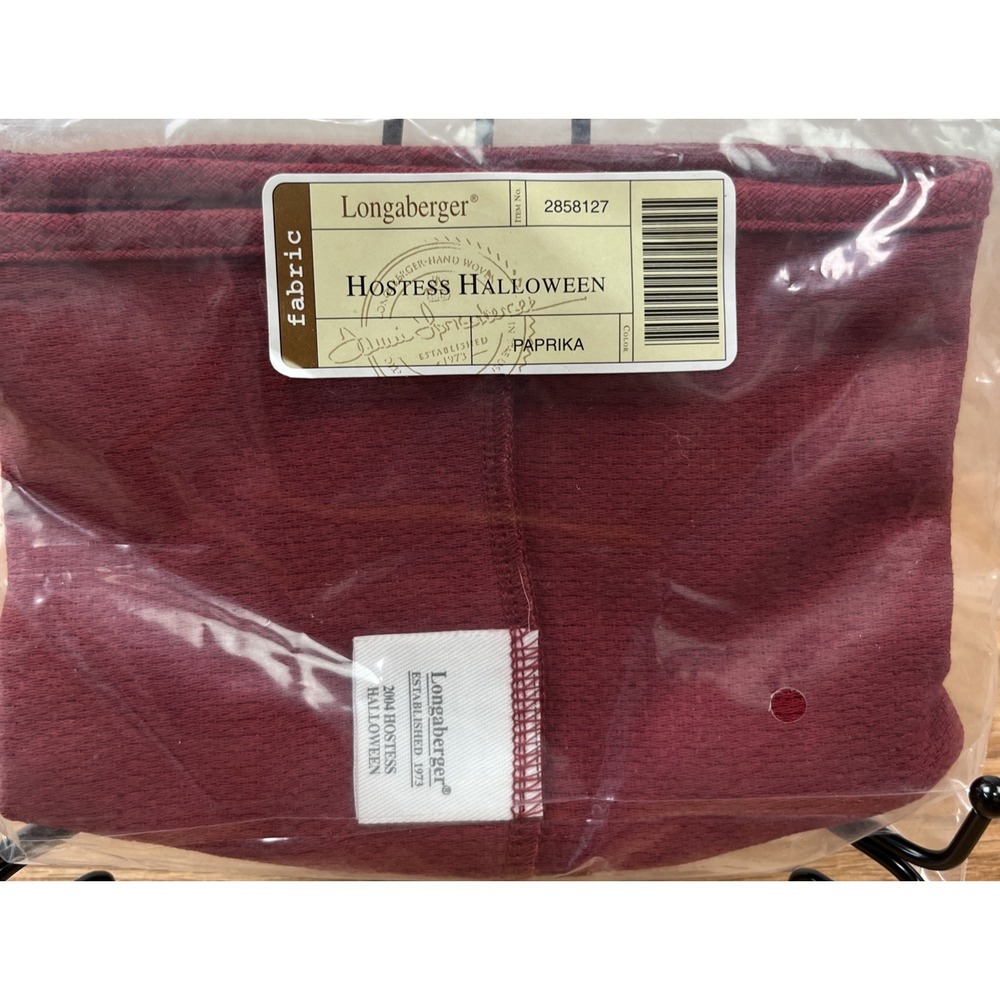Longaberger Fabric Liner for Hostess Halloween Basket in Paprika‎ 2858127 NEW